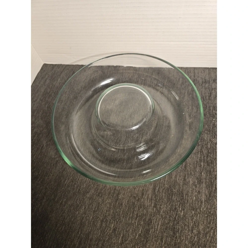 Vintage Pyrex France Bundt Pan Cake Ring Jello Mold Clear Glass 25cm